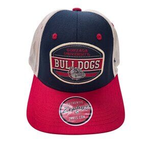 Zephyr Gonzaga University Bulldogs Baseball Cap OS Mesh Snapback Red Blue NEW